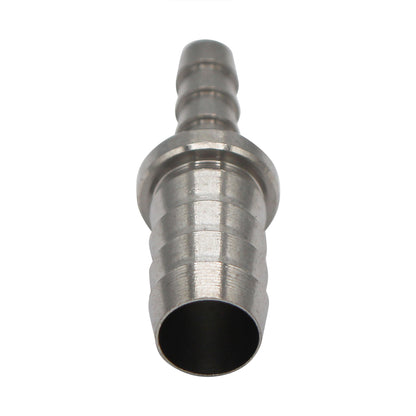 Micro Matic Stainless Steel Barbed Hose Splicer - 7/16" X 1/4"