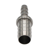 Micro Matic Stainless Steel Barbed Hose Splicer - 7/16" X 1/4"