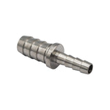Micro Matic Stainless Steel Barbed Hose Splicer - 7/16" X 1/4"
