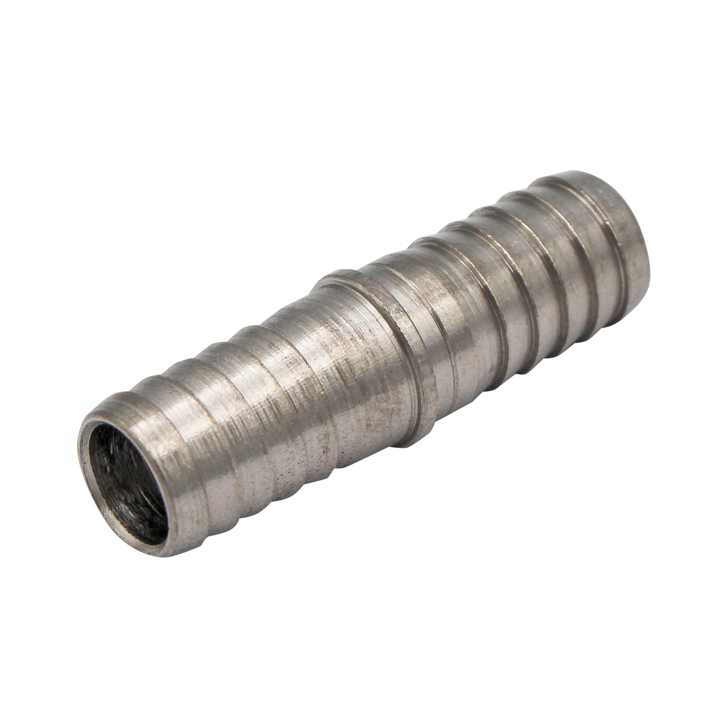 Micro Matic Stainless Steel Barbed Hose Splicer - 7/16"