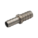 Micro Matic Stainless Steel Barbed Hose Splicer - 7/16" X 3/8"