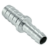 Micro Matic Stainless Steel Barbed Hose Splicer - 7/16" X 3/8"