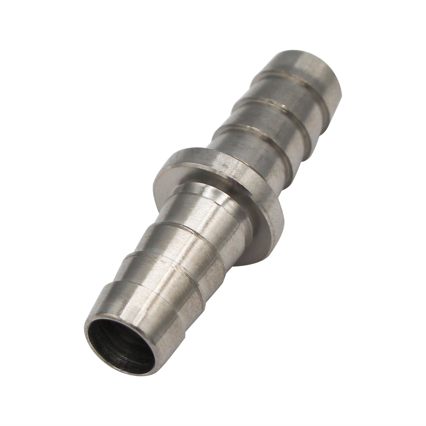 Micro Matic Stainless Steel Barbed Hose Splicer - 3/8" Barbs
