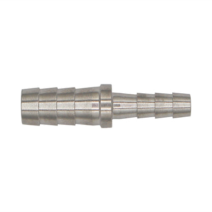 Micro Matic Stainless Steel Barbed Hose Splicer - 3/8" OD X 1/4" OD