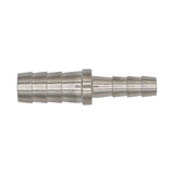Micro Matic Stainless Steel Barbed Hose Splicer - 3/8" OD X 1/4" OD