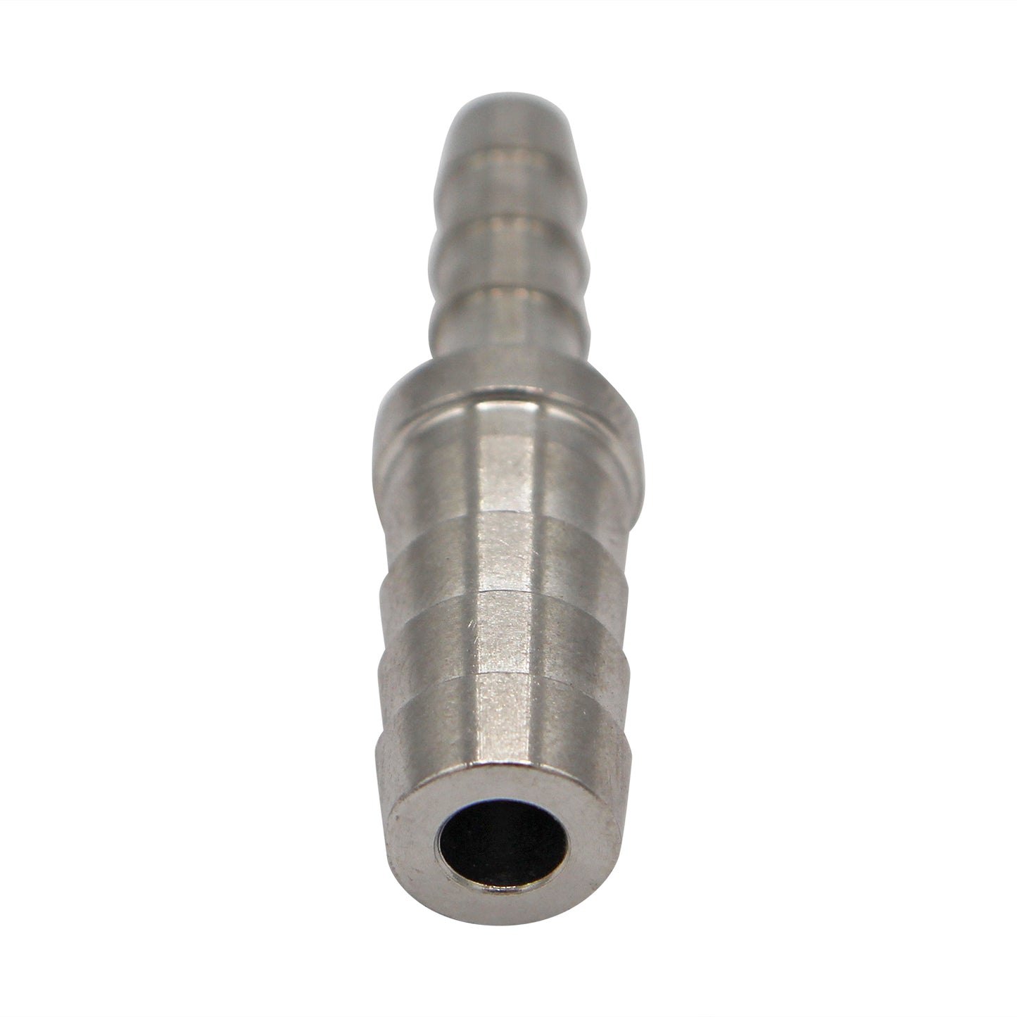Micro Matic Stainless Steel Barbed Hose Splicer - 3/8" OD X 1/4" OD