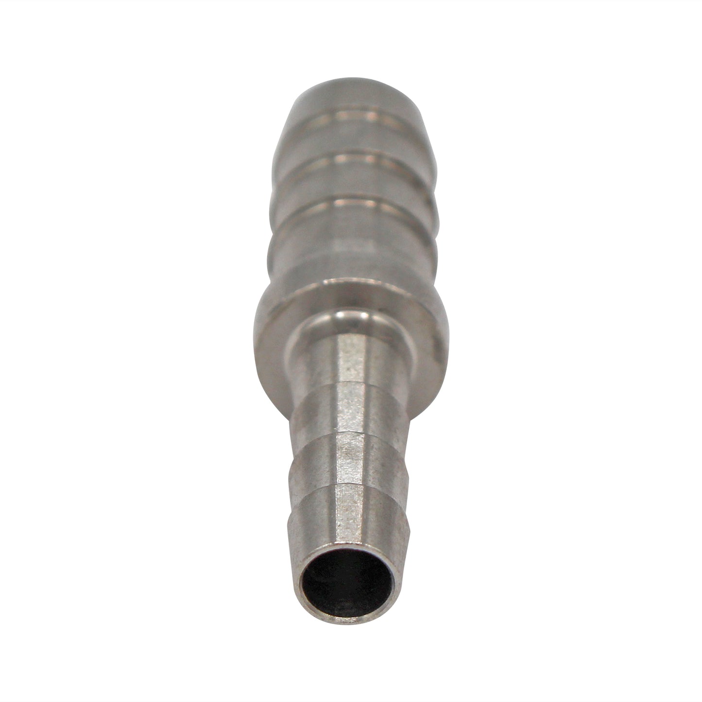 Micro Matic Stainless Steel Barbed Hose Splicer - 3/8" OD X 1/4" OD