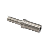 Micro Matic Stainless Steel Barbed Hose Splicer - 3/8" OD X 1/4" OD