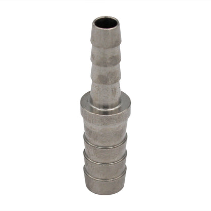 Micro Matic Stainless Steel Barbed Hose Splicer - 3/8" OD X 1/4" OD