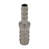 Micro Matic Stainless Steel Barbed Hose Splicer - 3/8" OD X 1/4" OD