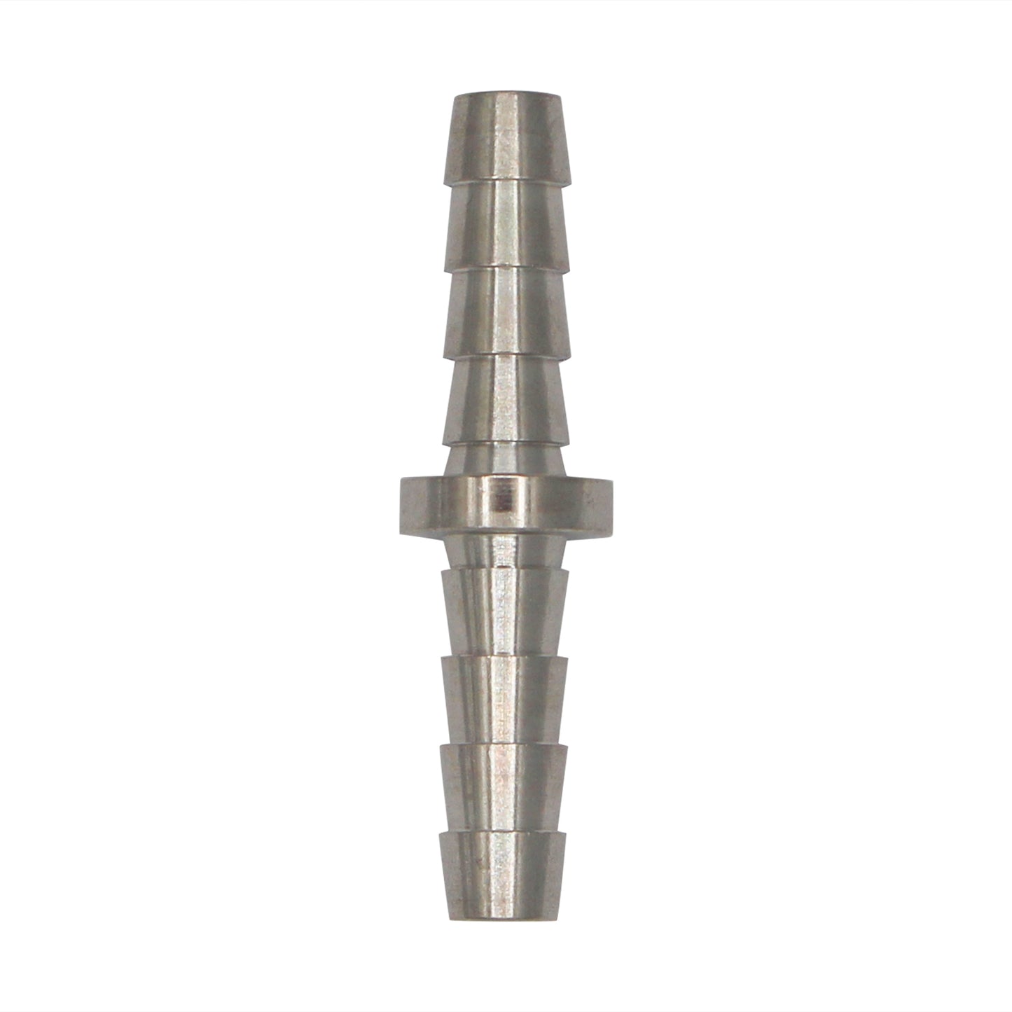 Micro Matic Stainless Steel Barbed Hose Splicer - 1/4" Barbs