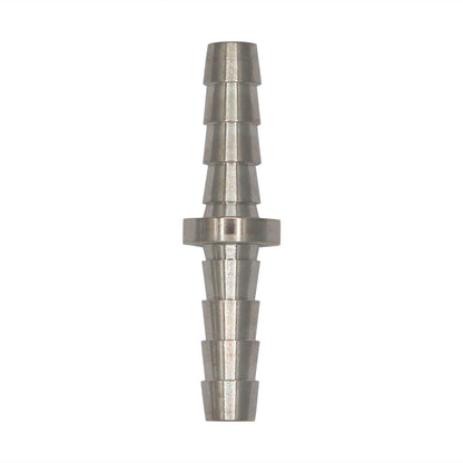 Micro Matic Stainless Steel Barbed Hose Splicer - 1/4" Barbs