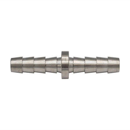 Micro Matic Stainless Steel Barbed Hose Splicer - 1/4" Barbs