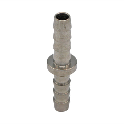 Micro Matic Stainless Steel Barbed Hose Splicer - 1/4" Barbs