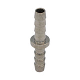 Micro Matic Stainless Steel Barbed Hose Splicer - 1/4" Barbs