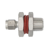 Stainless Steel Weldless HERMS Bulkhead - 1/2" Male NPT X 1/4" Compression