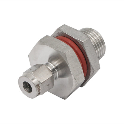 Stainless Steel Weldless HERMS Bulkhead - 1/2" Male NPT X 1/4" Compression