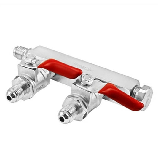 Commercial Grade Gas Distributor - 2 Way -1/4" MFL