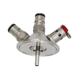 Kegland Stainless Steel 2" Tri-Clover Ball Lock Tapping Head - Commercial Keg Adapter