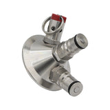 Kegland Stainless Steel 2" Tri-Clover Ball Lock Tapping Head - Commercial Keg Adapter
