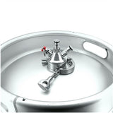 Stainless Steel 2" Tri-Clover Ball Lock Tapping Head - Commercial Keg Adapter - on Sanke Keg