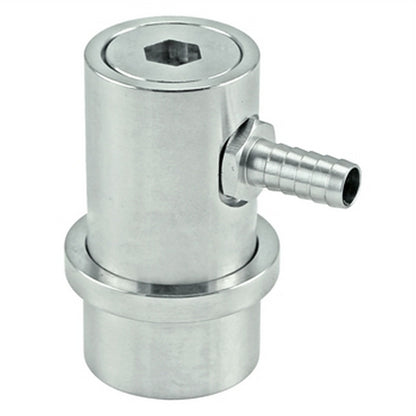 Stainless Steel Machined Ball Lock Liquid Disconnect - 1/4" OD Barb