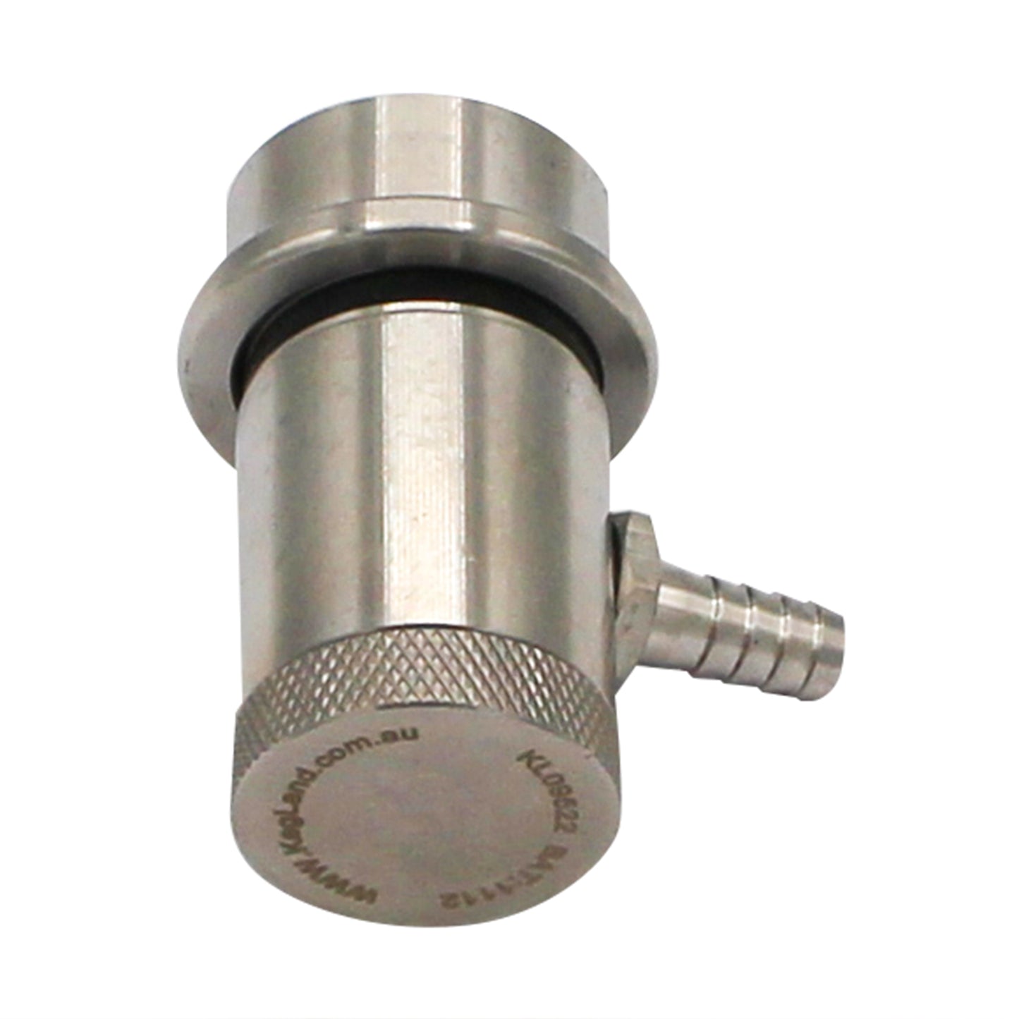 Kegland Stainless Steel Machined Ball Lock Liquid Disconnect - 1/4" OD Barb