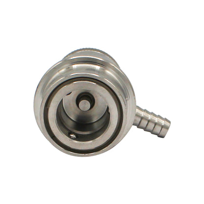 Kegland Stainless Steel Machined Ball Lock Liquid Disconnect - 1/4" OD Barb