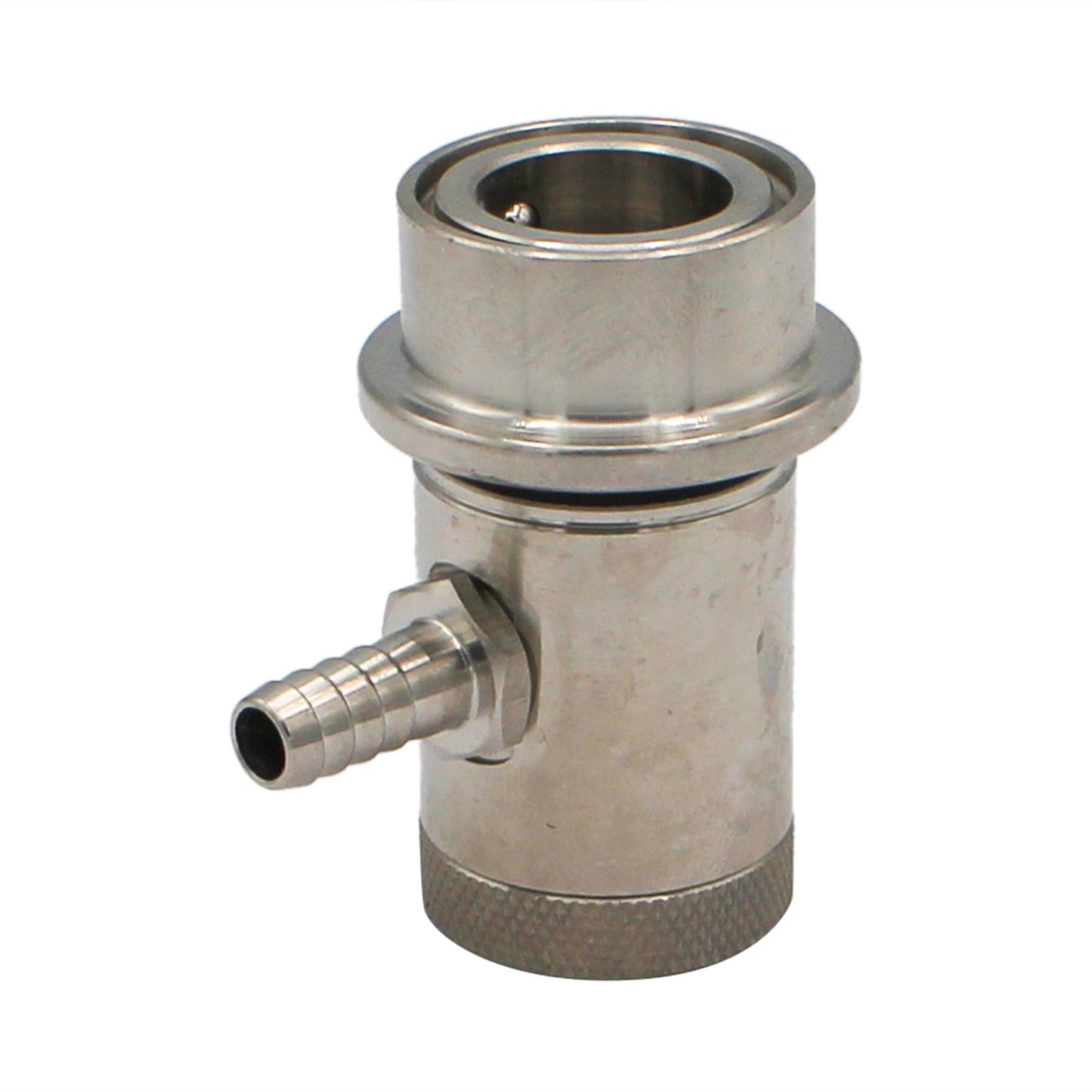 Kegland Stainless Steel Machined Ball Lock Liquid Disconnect - 1/4" OD Barb