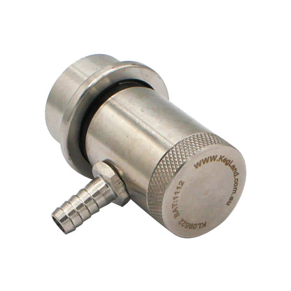 Kegland Stainless Steel Machined Ball Lock Liquid Disconnect - 1/4" OD Barb