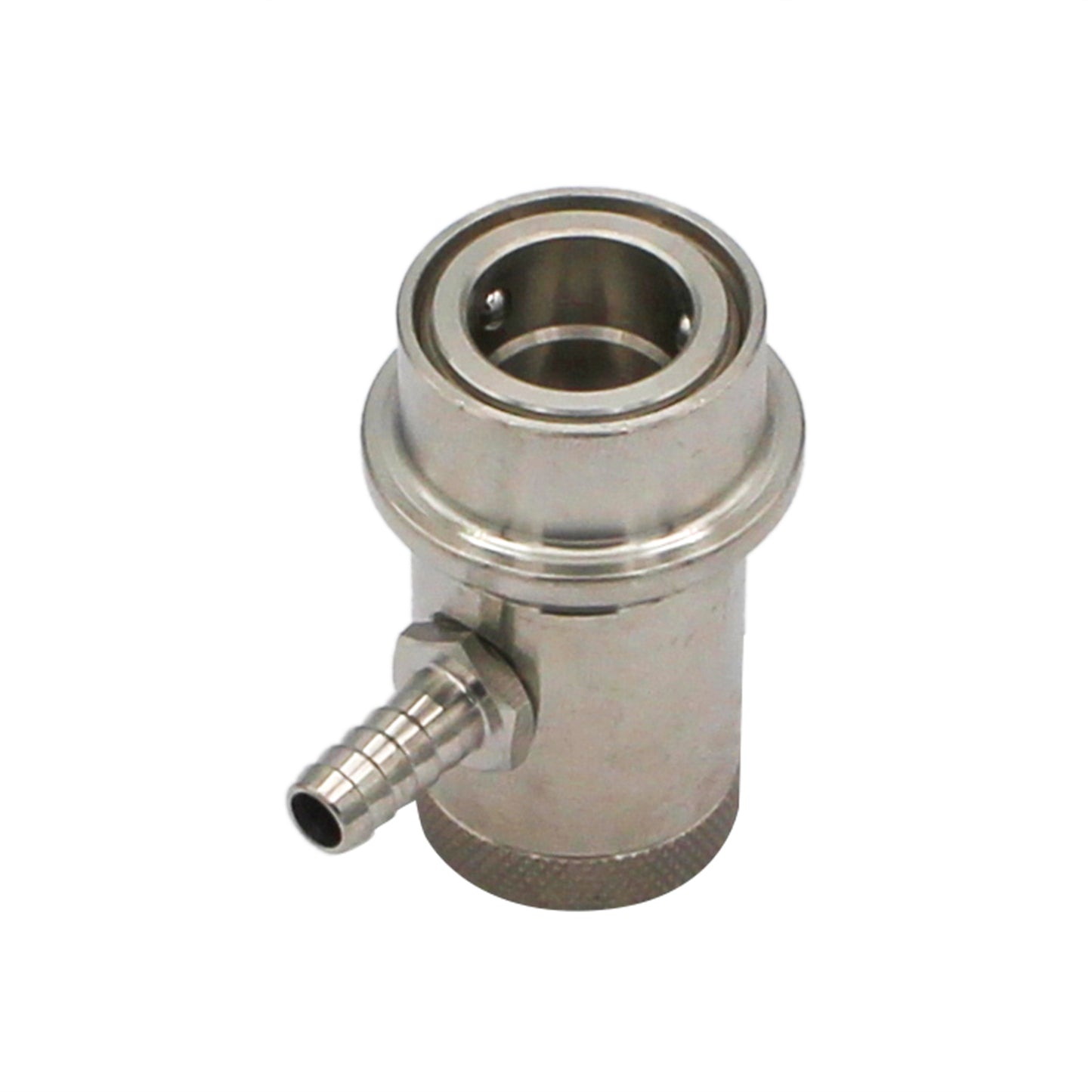 Kegland Stainless Steel Machined Ball Lock Liquid Disconnect - 1/4" OD Barb
