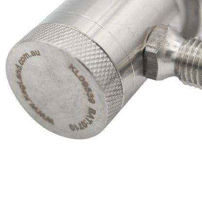 Kegland Stainless Steel Machined Ball Lock Gas Disconnect - 1/4" MFL