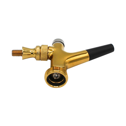 PVD Gold Coated Brass Self-Closing Beer Faucet With ABS Spout