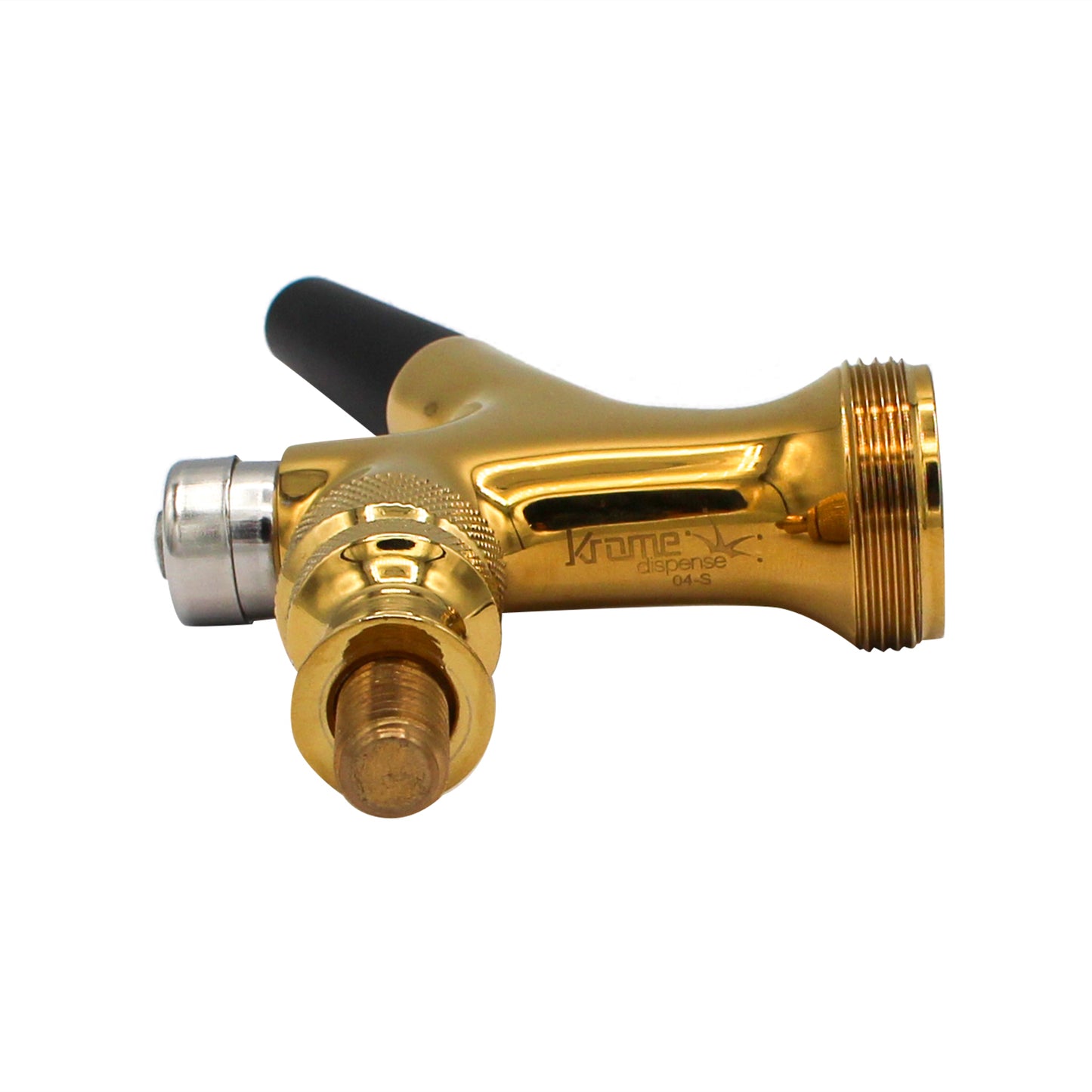 PVD Gold Coated Brass Self-Closing Beer Faucet With ABS Spout