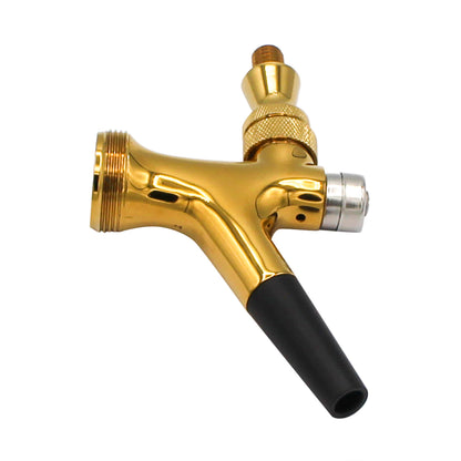PVD Gold Coated Brass Self-Closing Beer Faucet With ABS Spout