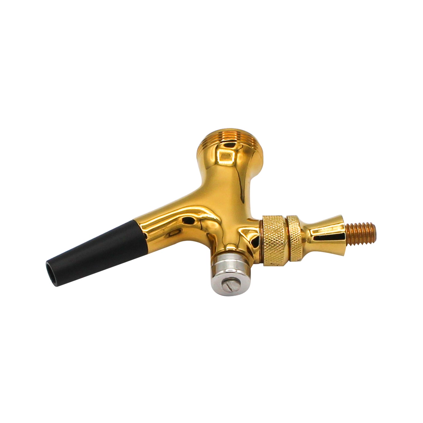 PVD Gold Coated Brass Self-Closing Beer Faucet With ABS Spout