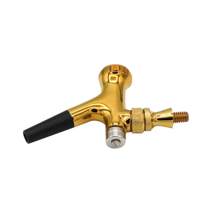 PVD Gold Coated Brass Self-Closing Beer Faucet With ABS Spout