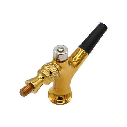 PVD Gold Coated Brass Self-Closing Beer Faucet With ABS Spout