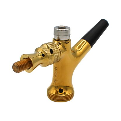 PVD Gold Coated Brass Self-Closing Beer Faucet With ABS Spout