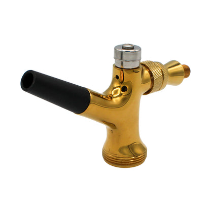 PVD Gold Coated Brass Self-Closing Beer Faucet With ABS Spout