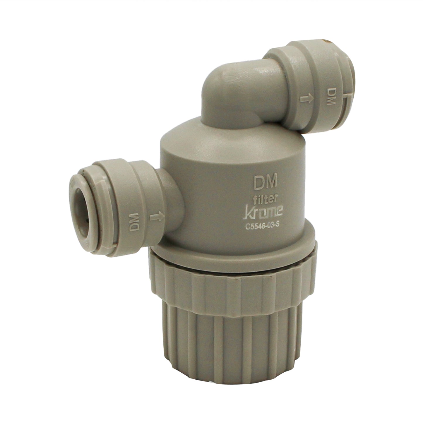 DM Fit Food Grade Plastic Push-In Filter - 3/8" (9.5mm)