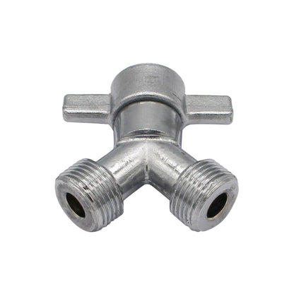 Chrome Plated Brass Y Splitter With Wing Nut - 5/8" BSP