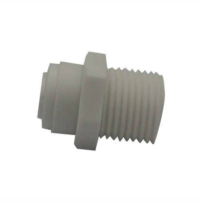 DM Fit Food Grade Plastic (Push-In) Fitting - 1/2" Male NPT X 3/8" (9.5mm)