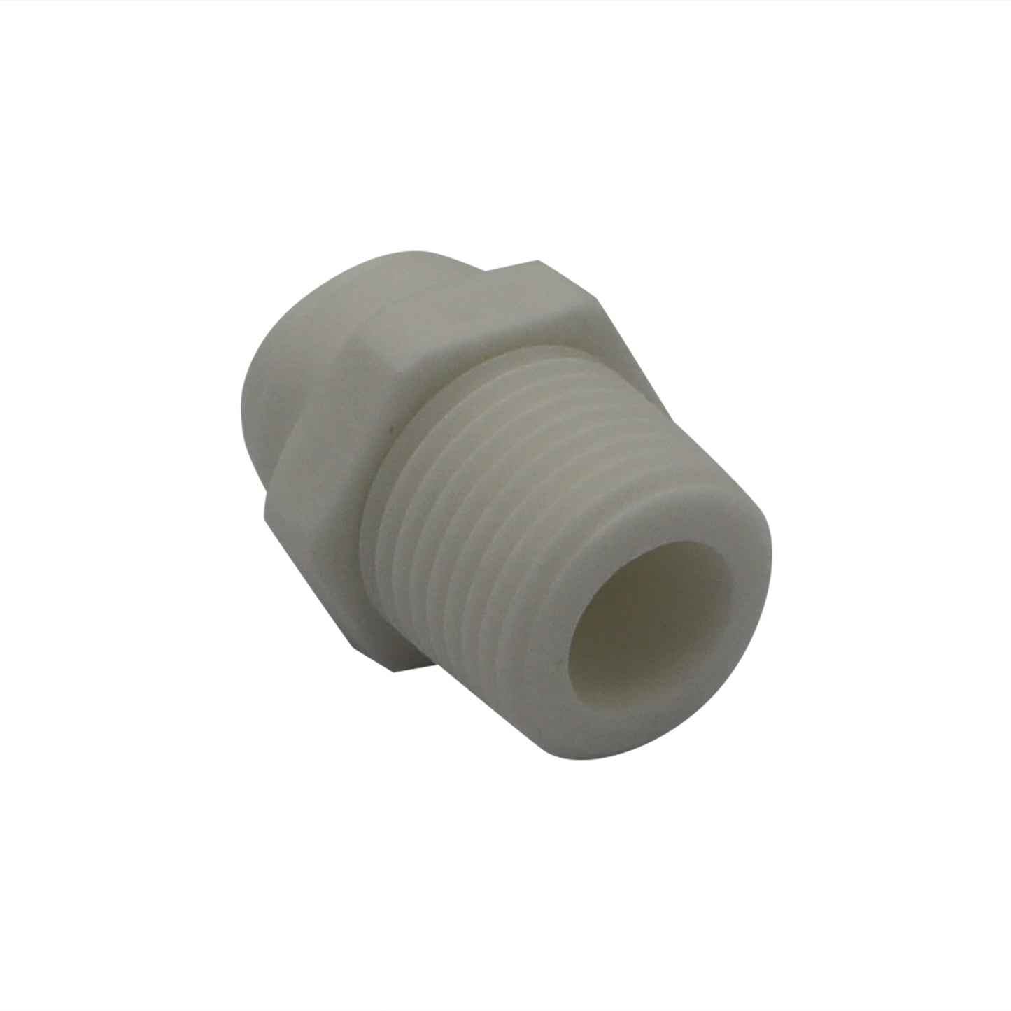 DM Fit Food Grade Plastic (Push-In) Fitting - 1/2" Male NPT X 3/8" (9.5mm)