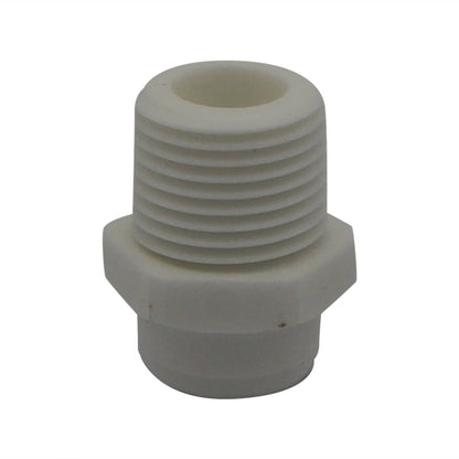 DM Fit Food Grade Plastic (Push-In) Fitting - 1/2" Male NPT X 3/8" (9.5mm)