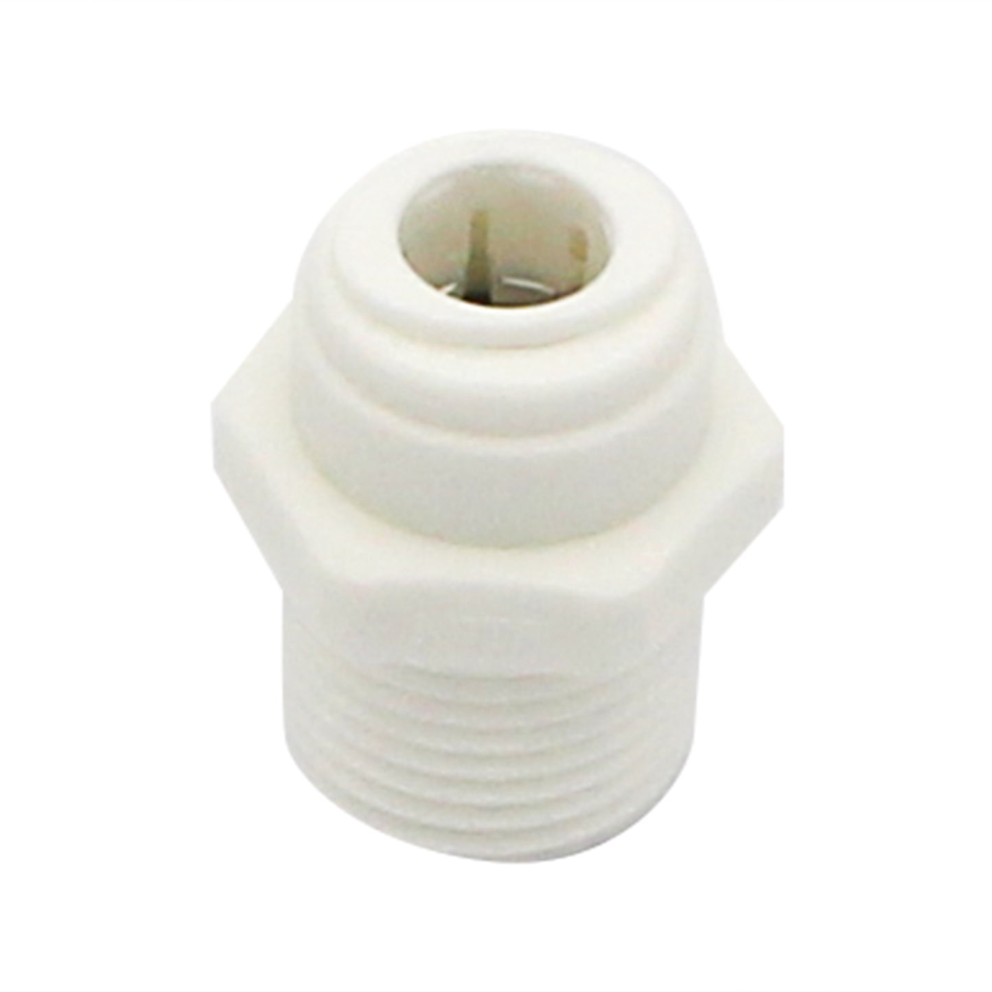 DM Fit Food Grade Plastic (Push-In) Fitting - 1/2" Male NPT X 3/8" (9.5mm)