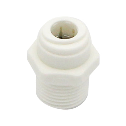 DM Fit Food Grade Plastic (Push-In) Fitting - 1/2" Male NPT X 3/8" (9.5mm)
