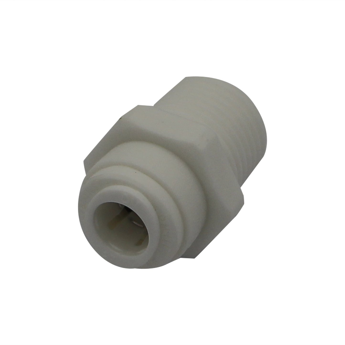 DM Fit Food Grade Plastic (Push-In) Fitting - 1/2" Male NPT X 3/8" (9.5mm)