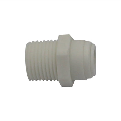 DM Fit Food Grade Plastic (Push-In) Fitting - 1/2" Male NPT X 3/8" (9.5mm)