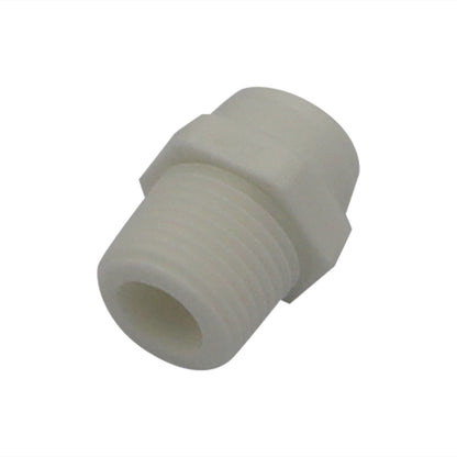 DM Fit Food Grade Plastic (Push-In) Fitting - 1/2" Male NPT X 3/8" (9.5mm)